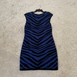 Express Zebra Print Sweater Mini